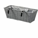 Comprar Jardinera - imitación ratán - gris - 48 cm - smart garden