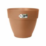 Comprar Jardinera redonda elho vibia campana 55 - marrón - Ø 55 x h 47 cm - exterior - 100% reciclado