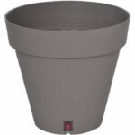 Comprar Jardinera redonda riviera loft - plástico - diámetro 30 cm - taupe