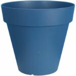 Comprar Jardinera redonda riviera soleilla - plástico - diámetro 60 cm - azul