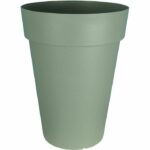 Comprar Jardinera riviera soleilla high - plástico - altura 66 cm - verde arcilla