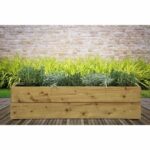 Comprar Jardineras de flores ekju - 75x18xh20 cm - marrón tratado en autoclave