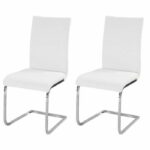 Comprar Juego de 2 sillas de comedor lea - imitación blanca - estilo contemporáneo - l 43 x p 56 cm