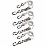 Comprar Juego de 4 correas tensoras - master lock - 3062eurdat - ganchos dobles en s - cierre con trinquete - 4 1