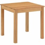 Comprar Juego de comida de jardín para niños - mesa cuadrada 65x65cm y 2 sillas - madera - para niños