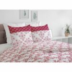 Comprar Juego nórdico 220x240 cm home linge passion frise: funda nórdica + 2 fundas de almohada - 100% algodón 57 hilos - burdeos