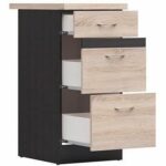 Comprar Junona kitchen muebles bajos de 40 cm - 3 cajones - totada de trabajo - chene sonoma