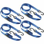 Comprar Kit de 4 correas de amarre - master lock - 4367eurdat - con ganchos y trinquete - 5m x 25mm - azul