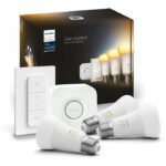 Comprar Kit de inicio de bombilla led inteligente philips hue white ambiance - e27 x3 y control remoto hue