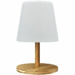 Comprar Lámpara de mesa inalámbrica - lumisky - standy mini wood - al. 25 cm - base de bambú natural - led blanco cálido y blanco