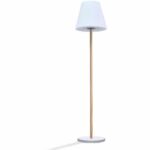 Comprar Lámpara de pie solar y recargable - lumisky - standy wood solar - al. 150 cm - led blanco cálido regulable