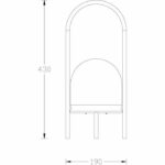 Comprar Lámpara de resina en 4 pies usb 200 lúmenes h43 cm - galix