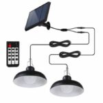 Comprar Lámparas colgantes solares dobles - lumisky - waren - Ø18 cm - pantalla de metal negro - led blanco frío