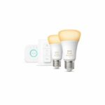 Comprar Led de arranque del kit led conectado philips hue white - 10.5w - lote 2 e27 - control remoto de hue