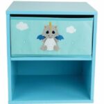 Comprar Leon the dragon mesita de noche con cajón ± 36 x 33 x 30 cm para niños
