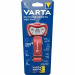 Comprar Linterna frontal - varta - outdoor sports h20 pro - 200lm - regulable - ipx4 - led rojo - 3 modos de luz - luz blanca y roja - 3 pilas aaa incluidas