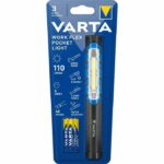 Comprar Linterna-varta-work flex pocket light-110lm-compacta-led de alto rendimiento-ipx4-clip de bolsillo magnético-3 pilas aaa incluidas