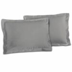 Comprar Lovely home juego de 2 fundas de almohada 100% algodón 50x70 cm - gris claro