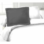 Comprar Lovely home juego de 2 fundas de almohada 100% algodón 50x70 cm - gris oscuro