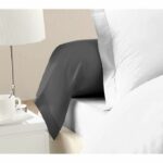 Comprar Lovely home lote de 2 fundas de almohada 100% algodón 85x185 cm gris oscuro