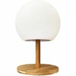 Comprar Lumisky - lámpara de mesa - inalámbrica - pie de bambú extensible - al 28cm - led blanco cálido / blanco luny