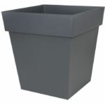 Comprar Maceta cuadrada toscana eda - 50 cm - 87 l - gris antracita