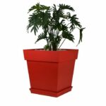 Comprar Maceta cuadrada toscana eda - 50 cm - 87 l - rojo