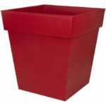 Comprar Maceta cuadrada toscana eda - 50 cm - 87 l - rojo