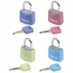 Comprar Master lock lote de 4 candados de 20 mm - colores surtidos - para equipaje