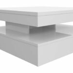 Comprar Mesa de centro con tapa giratoria - cuadrada blanco brillo - 78 x 78 x 36 cm