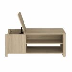Comprar Mesa de centro rectangular betty - de tablero de partículas recubierto de papel - decoración en roble - clásico - l110 x h42 x d60 cm
