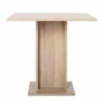 Comprar Mesa de comedor para 2 a 4 personas - cuadrada - clásica - decoración de roble - gustave - l 80 xl 80 cm