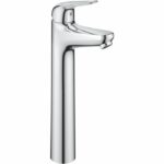 Comprar Mezclador monomando de lavabo de sobremesa - grohe swift - 24331001 - cromo - alto tamaño xl - ahorro de agua - desagüe click-clack