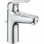 Comprar Mezclador monomando de lavabo - grohe swift - 24328001 - cromo - talla m - apertura para agua fría - ahorro de agua - extraíble y desagüe