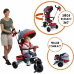 Comprar Mondo triciclo evolutivo convertible y plegable con asiento giratorio - on & go moovi explore - rojo - 12 meses y más