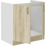 Comprar Mueble para fregadero sara - decoración roble sonoma - l80 x p48 x h 82 cm