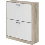 Comprar Mueble zapatos 2 puertas roble-blanco