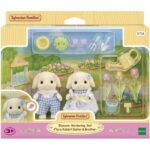 Comprar Muñeco - sylvanian families - hermano y hermana conejo aries - jardinería - articulado - multicolor