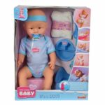 Comprar Nuevo born baby blue baby doll 43cm bebidas pee