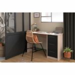 Comprar Parisot right office 3 cajones - decoración de brooklyn chene - l 121.4 x d 55 x h 74.5 cm - esencial