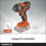 Comprar Perno de choque inalámbrico 20v 220 nm + torque variable - dual potencia powdp20150 - entregado sin batería o cargador