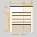 Comprar Persiana eléctrica de aluminio - l 100 x h 120 cm