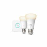 Comprar Philips hue white - kit de inicio bombilla led inteligente - 9.5w - e27 - paquete de 2