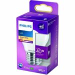 Comprar Philips led classic 40w esférico e27 blanco cálido esmerilado no regulable