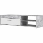 Comprar Pilvi mueble de televisión moderno - hormigón blanco y gris claro - an 120 x p 42