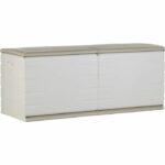 Comprar Plastiken 450l caja con cerradura funcional y estética interior / exterior con ruedas beige