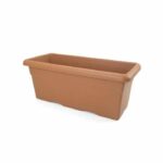 Comprar Plastiken jardinera rectangular Ø 100 x 44 cm - terracota