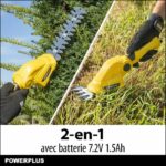 Comprar Powerplus tijeras cortacésped y escultores de setos 7.2v - ancho de corte: 100 mm