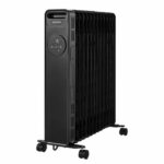 Comprar Radiador eléctrico baño de aceite 2500w oceanic - 3 potencias - termostato electrónico - mando a distancia - móvil - negro