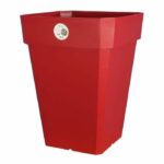 Comprar Riviera maceta de plástico soleilla cuadrada 39x39x53cm - 49l - rojo